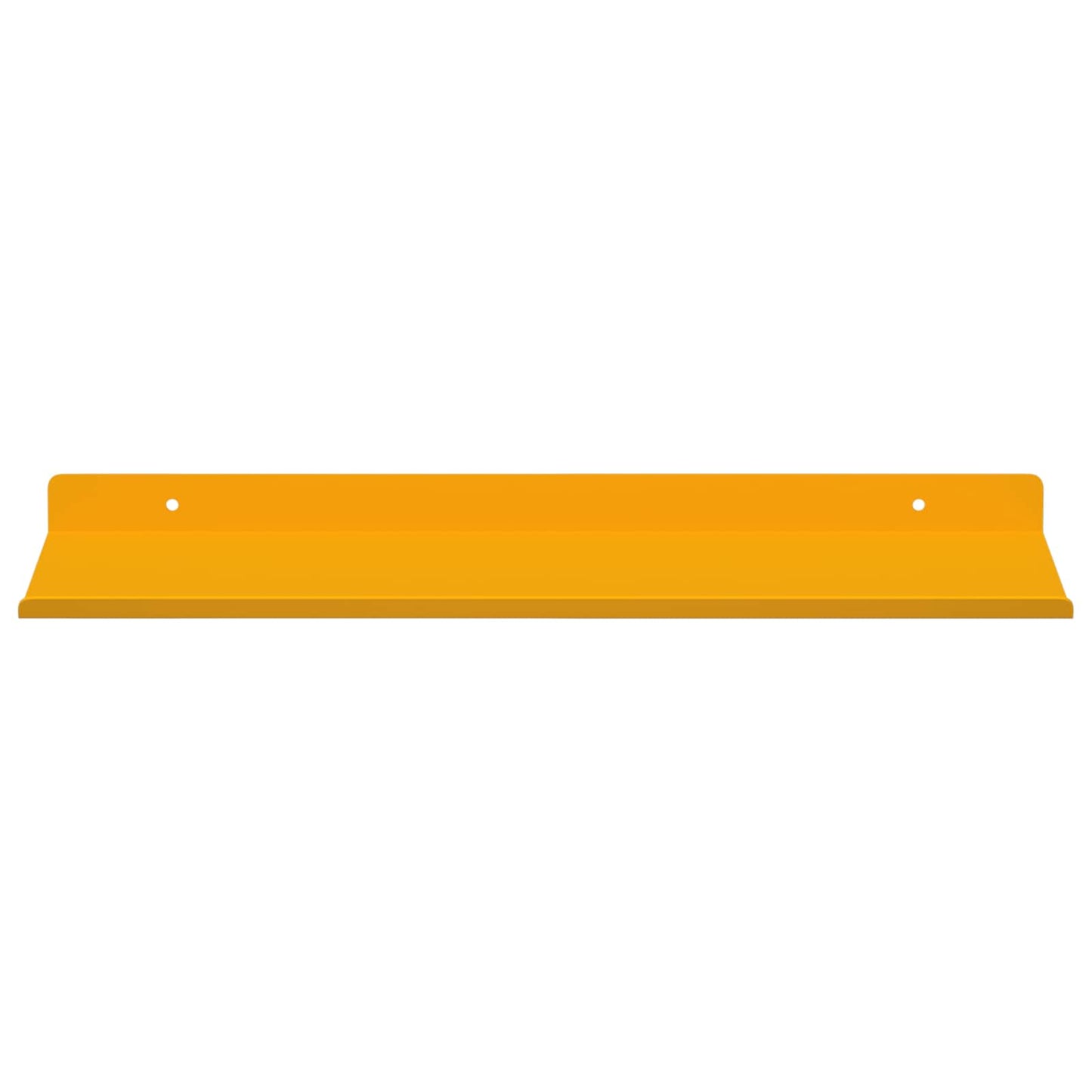 Floating Shelf 2 pcs Mustard Yellow 40 x 18 x 2.5 cm Steel