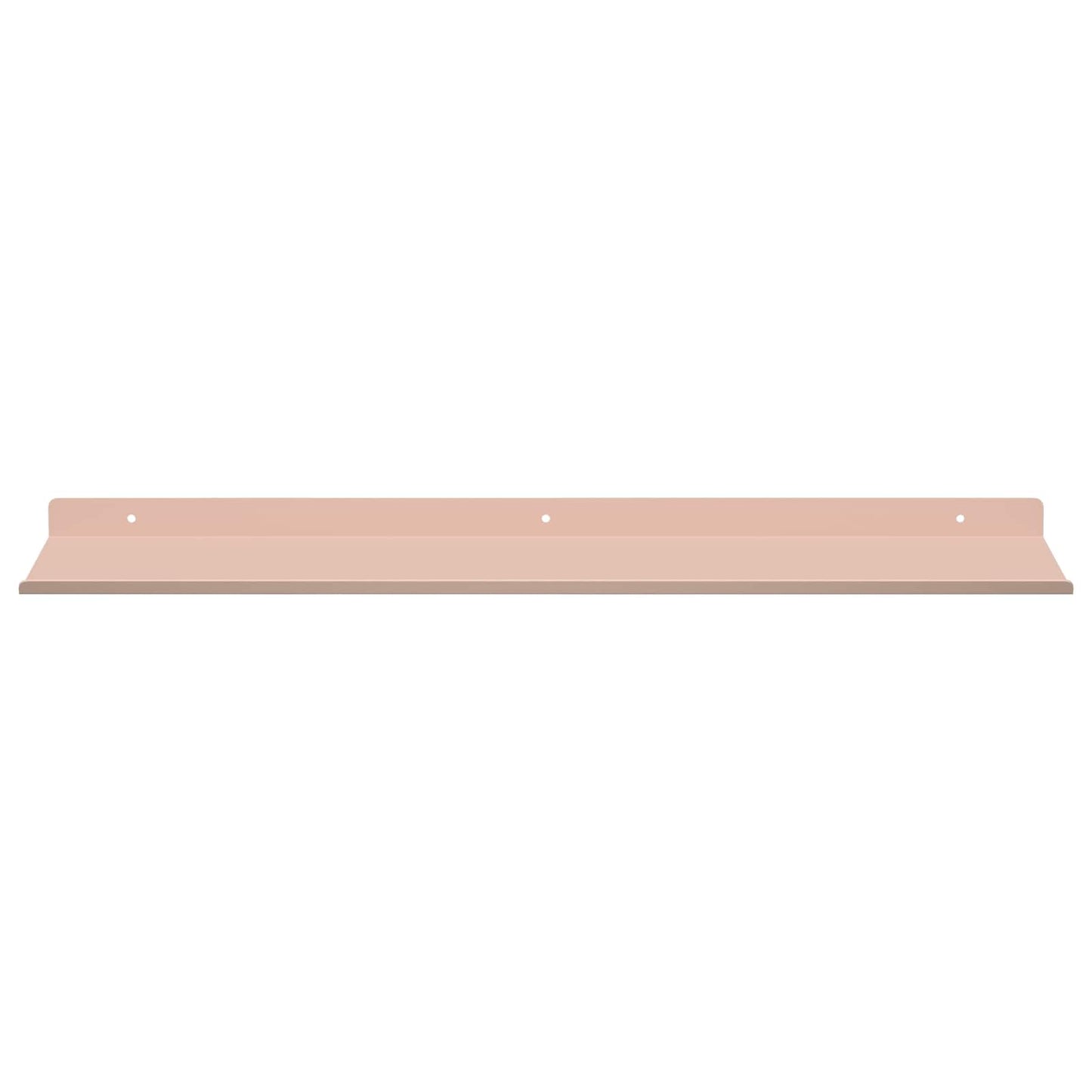 Floating Shelf Wall-mounted 2 pcs Pink 60 x 18 x 2.5 cm Steel