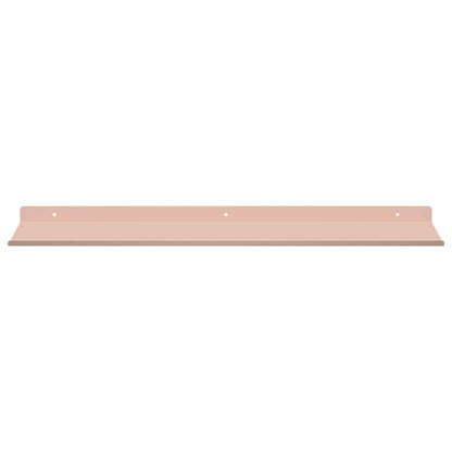 Floating Shelf Wall-mounted 2 pcs Pink 60 x 18 x 2.5 cm Steel