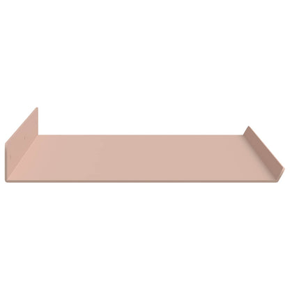 Floating Shelf Wall-mounted 2 pcs Pink 60 x 18 x 2.5 cm Steel