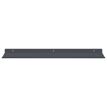 Floating Shelf 4 pcs Anthracite 60 x 18 x 2.5 cm Steel