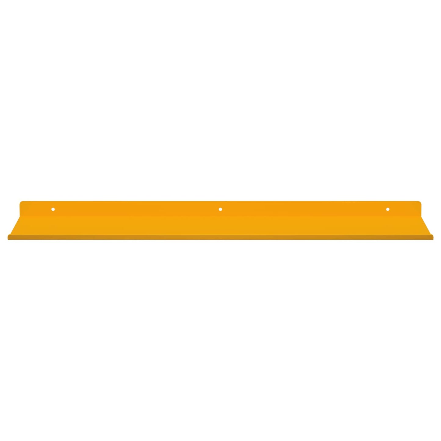 Floating Shelf 4 pcs Mustard Yellow 60 x 18 x 2.5 cm Steel