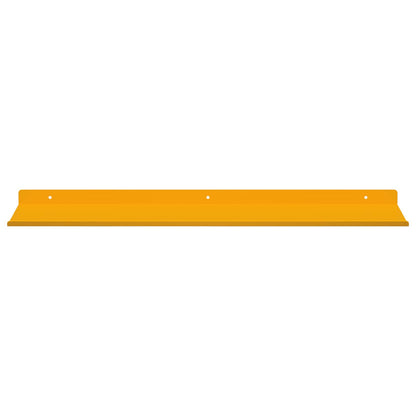 Floating Shelf 4 pcs Mustard Yellow 60 x 18 x 2.5 cm Steel
