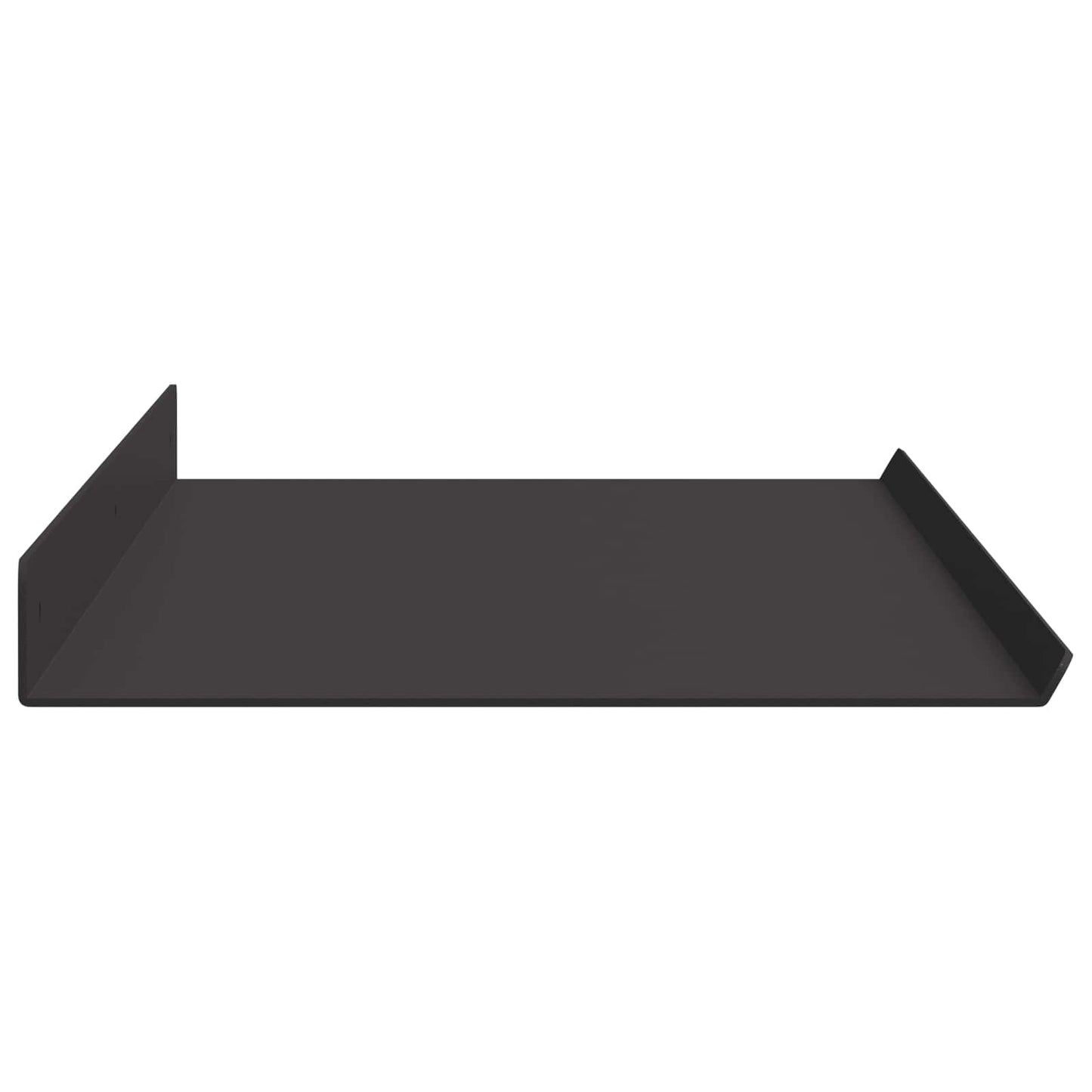Floating Shelf Wall-mounted 2 pcs Black 80 x 18 x 2.5 cm Steel