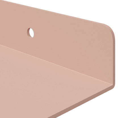 Floating Shelf Wall-mounted 2 pcs Pink 80 x 18 x 2.5 cm Steel