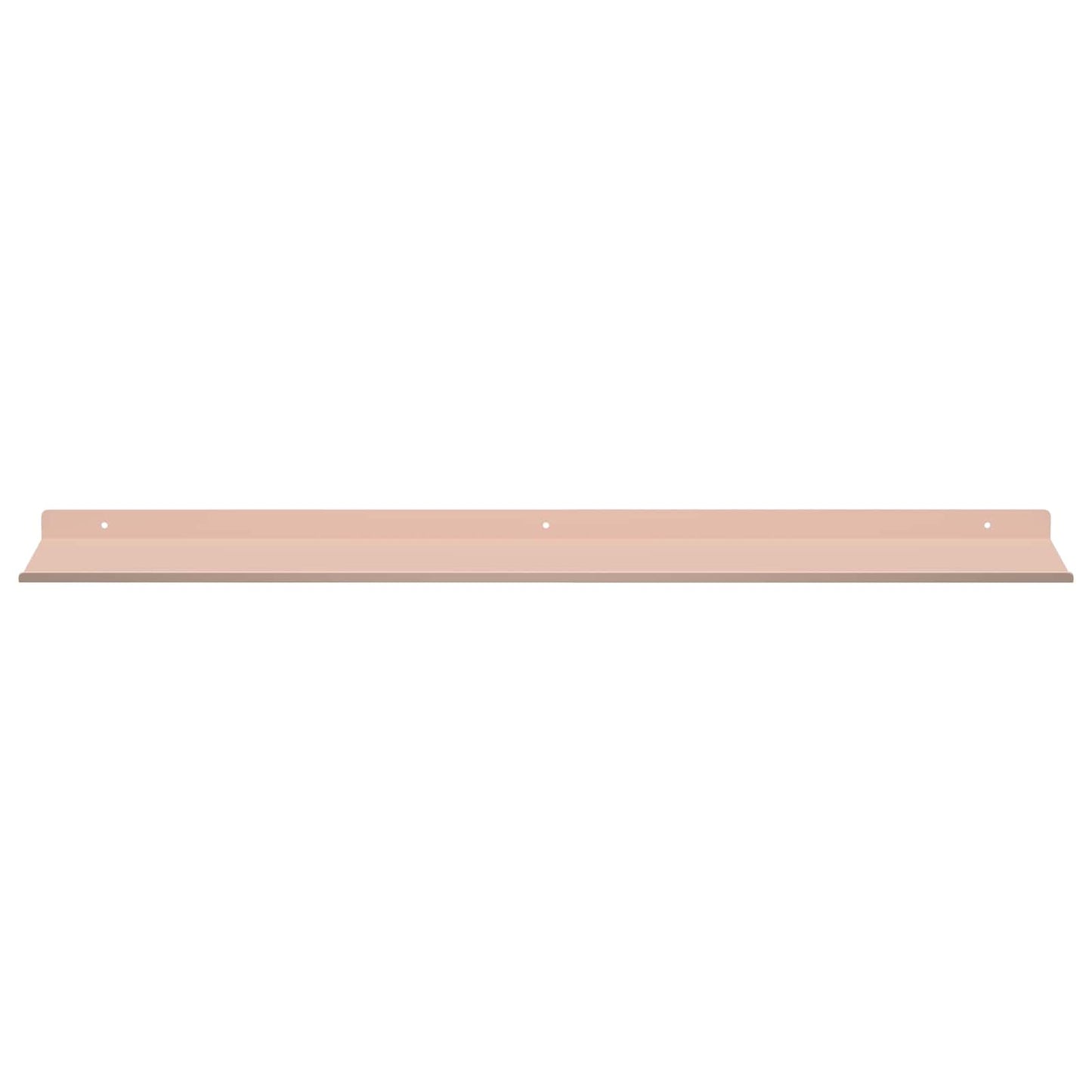 Floating Shelf Wall-mounted 2 pcs Pink 80 x 18 x 2.5 cm Steel