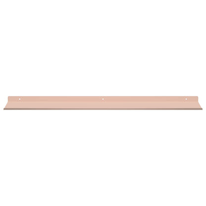 Floating Shelf Wall-mounted 2 pcs Pink 80 x 18 x 2.5 cm Steel