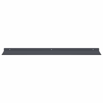 Floating Shelf 4 pcs Anthracite 80 x 18 x 2.5 cm Steel