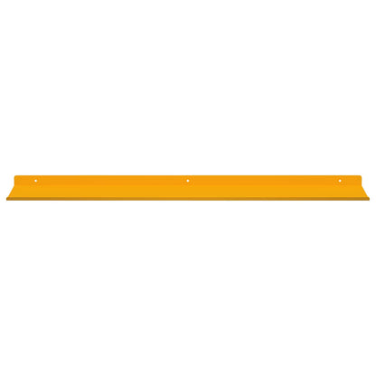 Floating Shelf 2 pcs Mustard Yellow 80 x 18 x 2.5 cm Steel