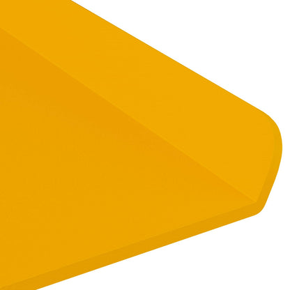 Floating Shelf 4 pcs Mustard Yellow 80 x 18 x 2.5 cm Steel