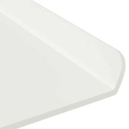 Floating Shelf Wall-mounted 2 pcs White 80 x 18 x 2.5 cm Steel