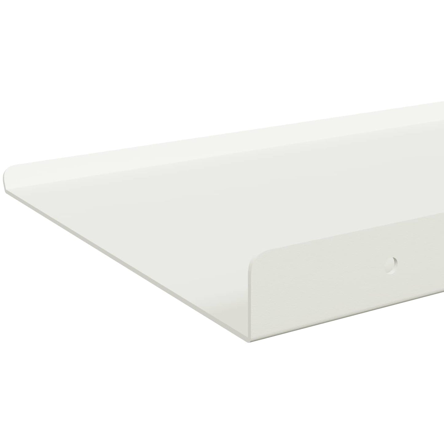Floating Shelf Wall-mounted 2 pcs White 80 x 18 x 2.5 cm Steel