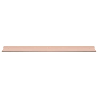 Floating Shelf Wall-mounted 2 pcs Pink 100 x 18 x 2.5 cm Steel