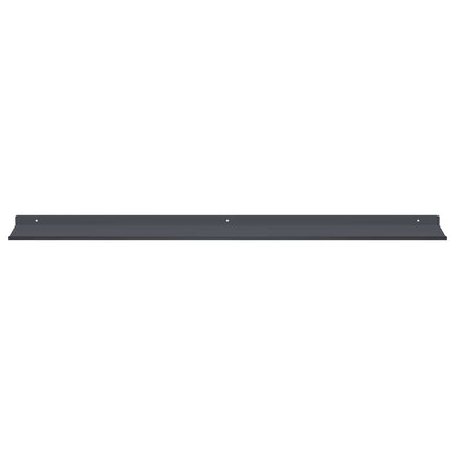 Floating Shelf 4 pcs Anthracite 100 x 18 x 2.5 cm Steel
