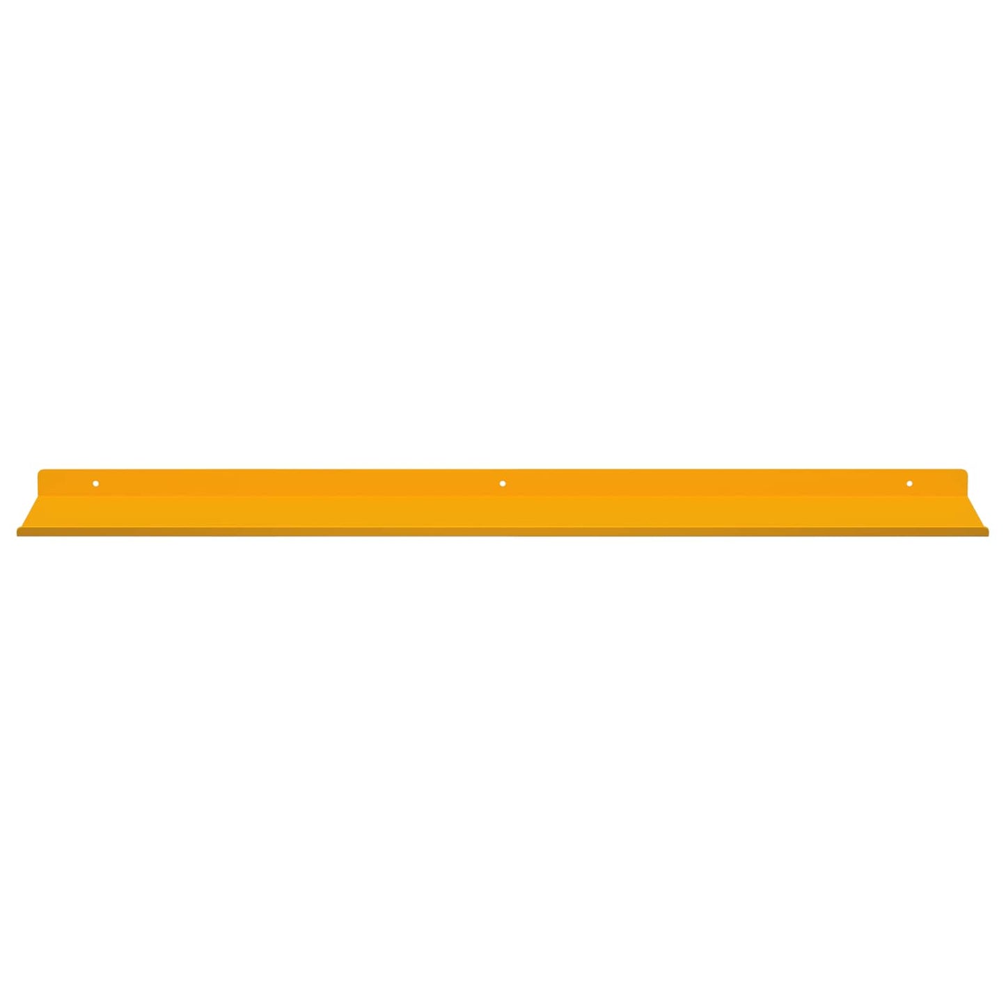 Floating Shelf 2 pcs Mustard Yellow 100 x 18 x 2.5 cm Steel