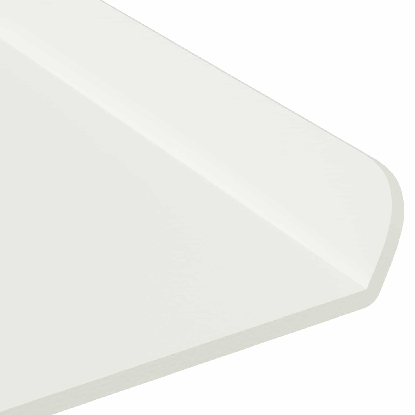 Floating Shelf Wall-mounted 2 pcs White 100 x 18 x 2.5 cm Steel