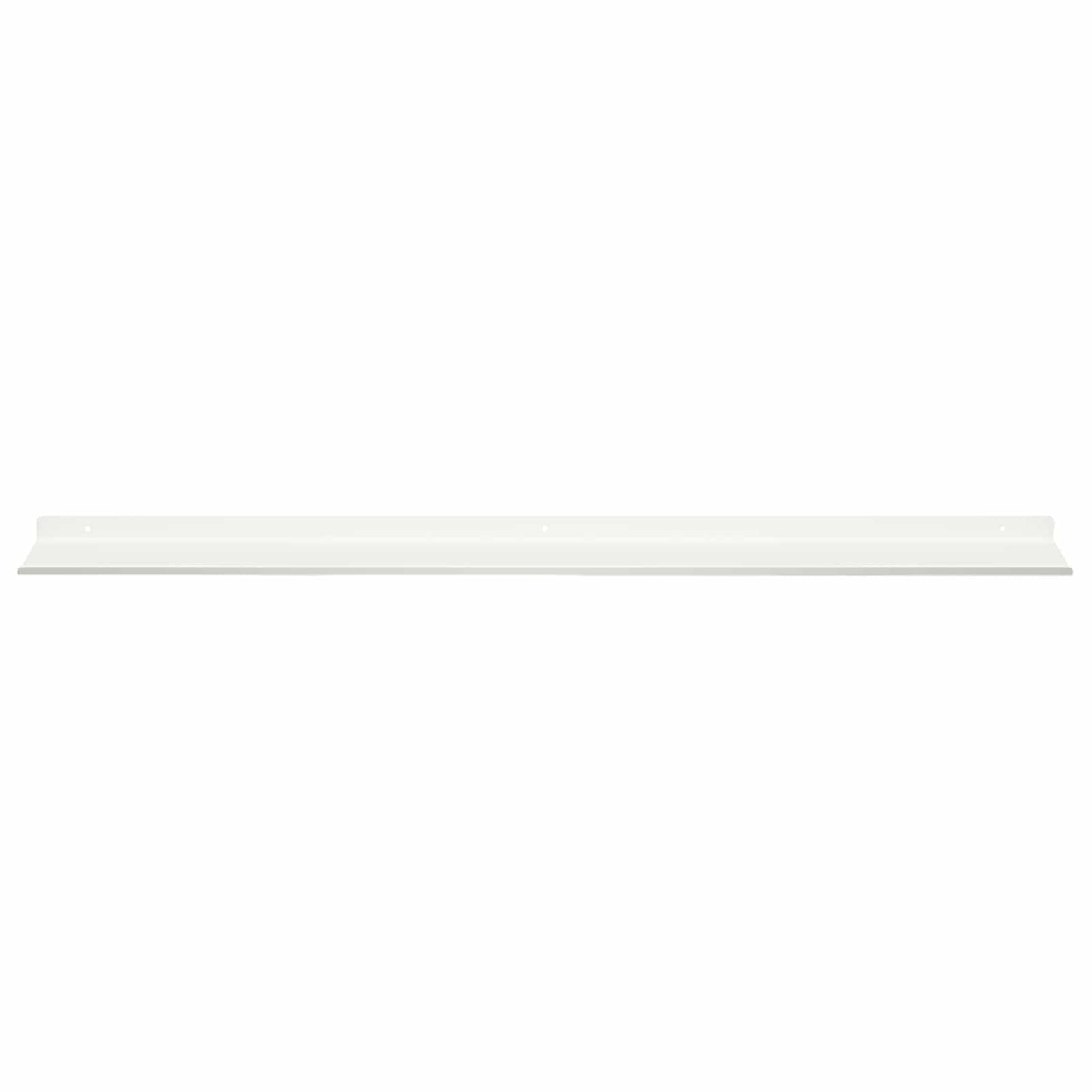 Floating Shelf Wall-mounted 2 pcs White 100 x 18 x 2.5 cm Steel