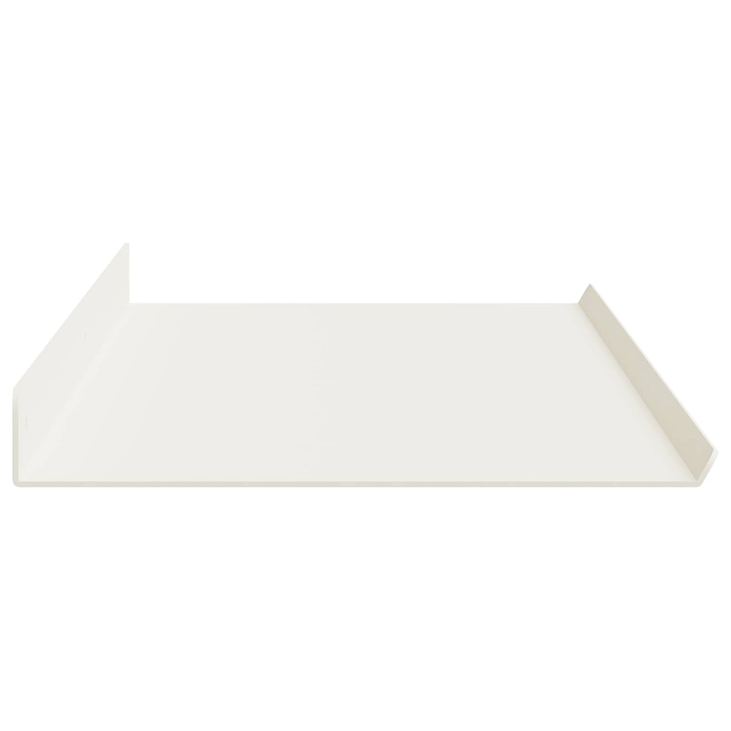 Floating Shelf Wall-mounted 2 pcs White 100 x 18 x 2.5 cm Steel