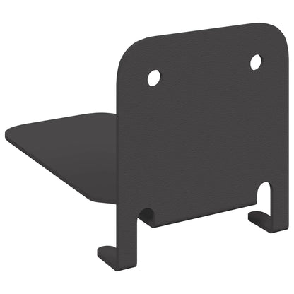 Invisible Floating Shelf with Shelf 4 pcs Black 6 x 11 x 6.5 cm
