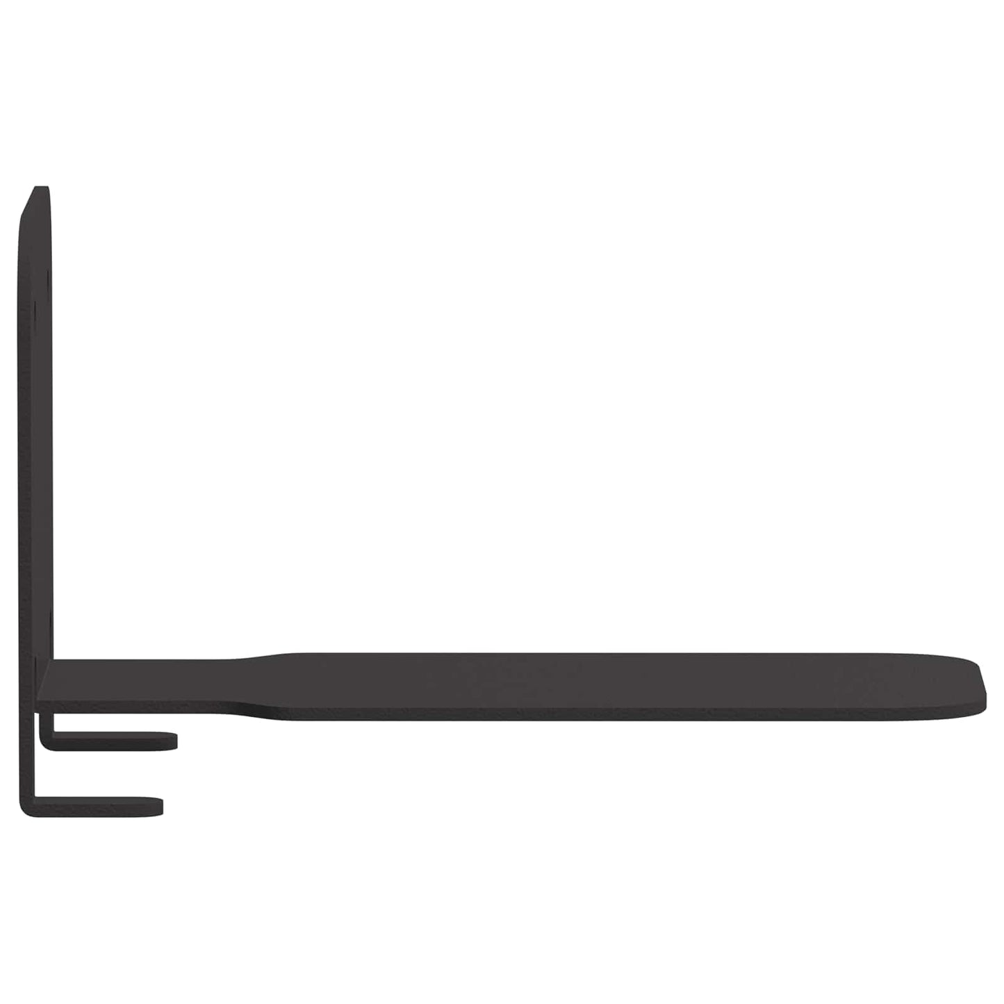 Invisible Floating Shelf with Shelf 4 pcs Black 6 x 11 x 6.5 cm
