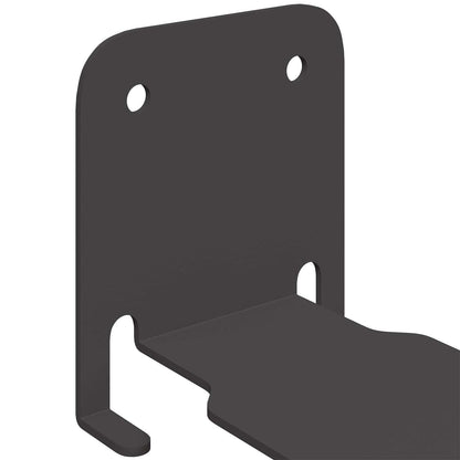 Floating Shelf with Shelf 8 pcs Black 6 x 10.8 x 6.6 cm