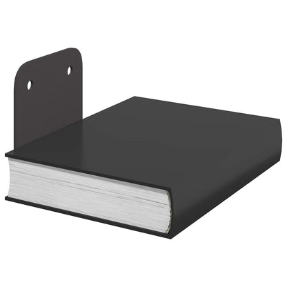 Floating Shelf with Shelf 24 pcs Black 6 x 10.8 x 6.6 cm