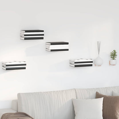 Floating Shelf with Shelf 8 pcs Pink 6 x 10.8 x 6.6 cm