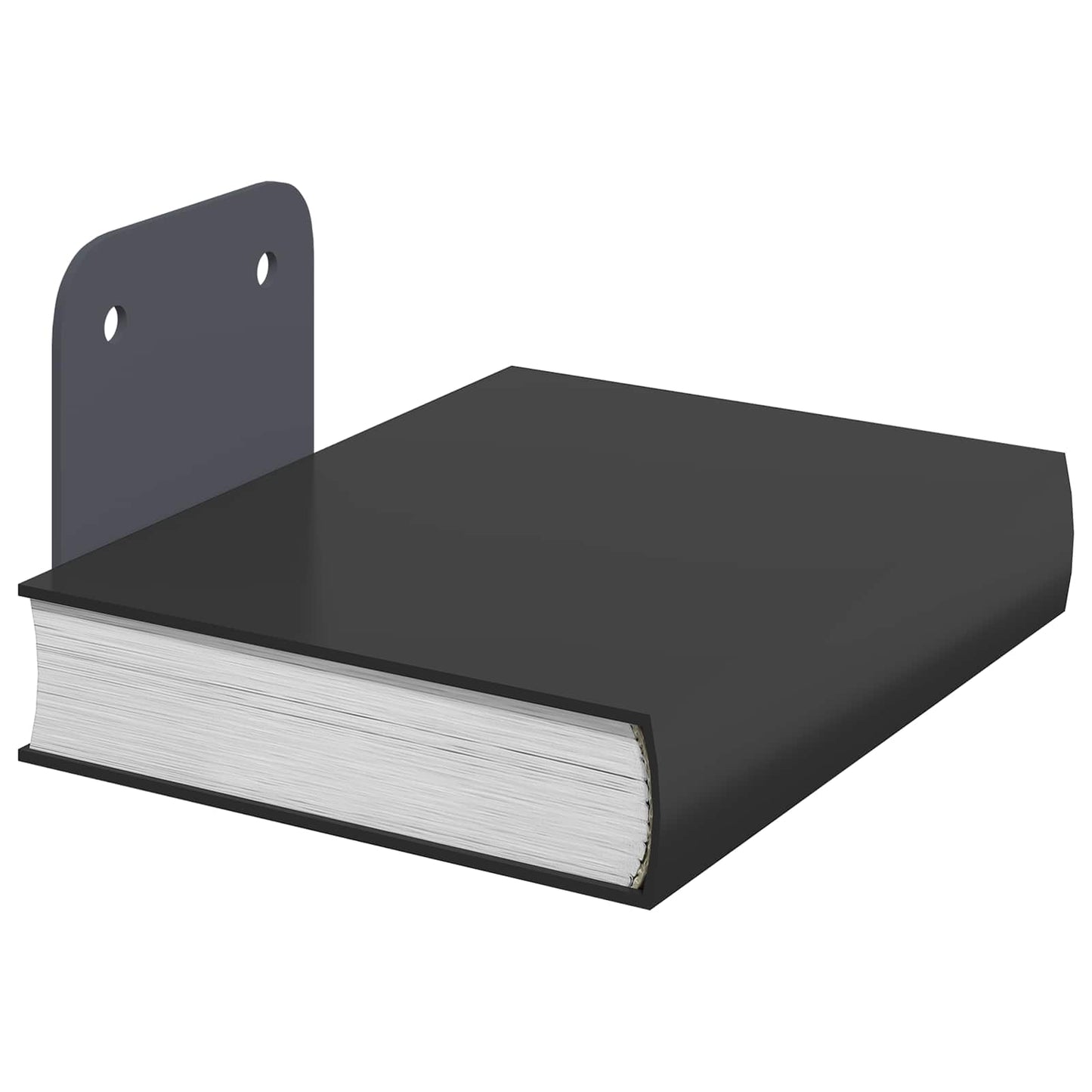 Floating Shelf with Shelf 4 pcs Anthracite 6 x 10.8 x 6.6 cm