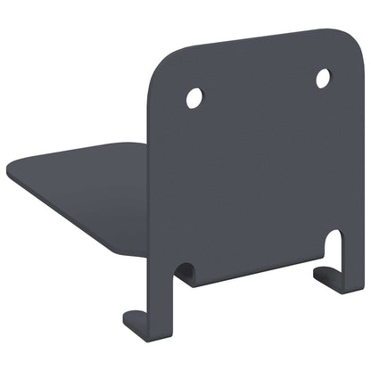Floating Shelf with Shelf 8 pcs Anthracite 6 x 10.8 x 6.6 cm