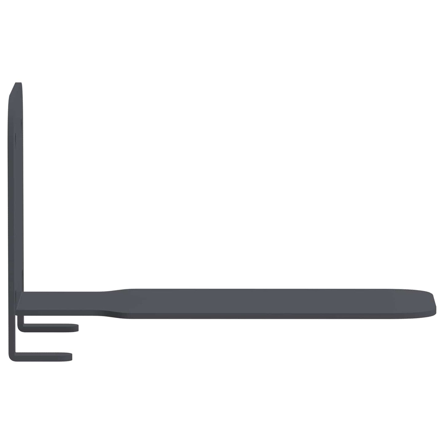 Floating Shelf with Shelf 8 pcs Anthracite 6 x 10.8 x 6.6 cm