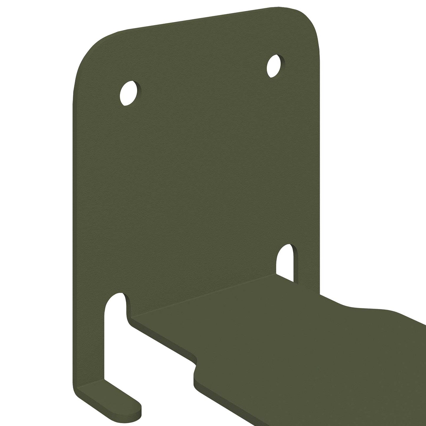 Floating Shelf with Shelf 4 pcs Olive Green 6 x 10.8 x 6.6 cm
