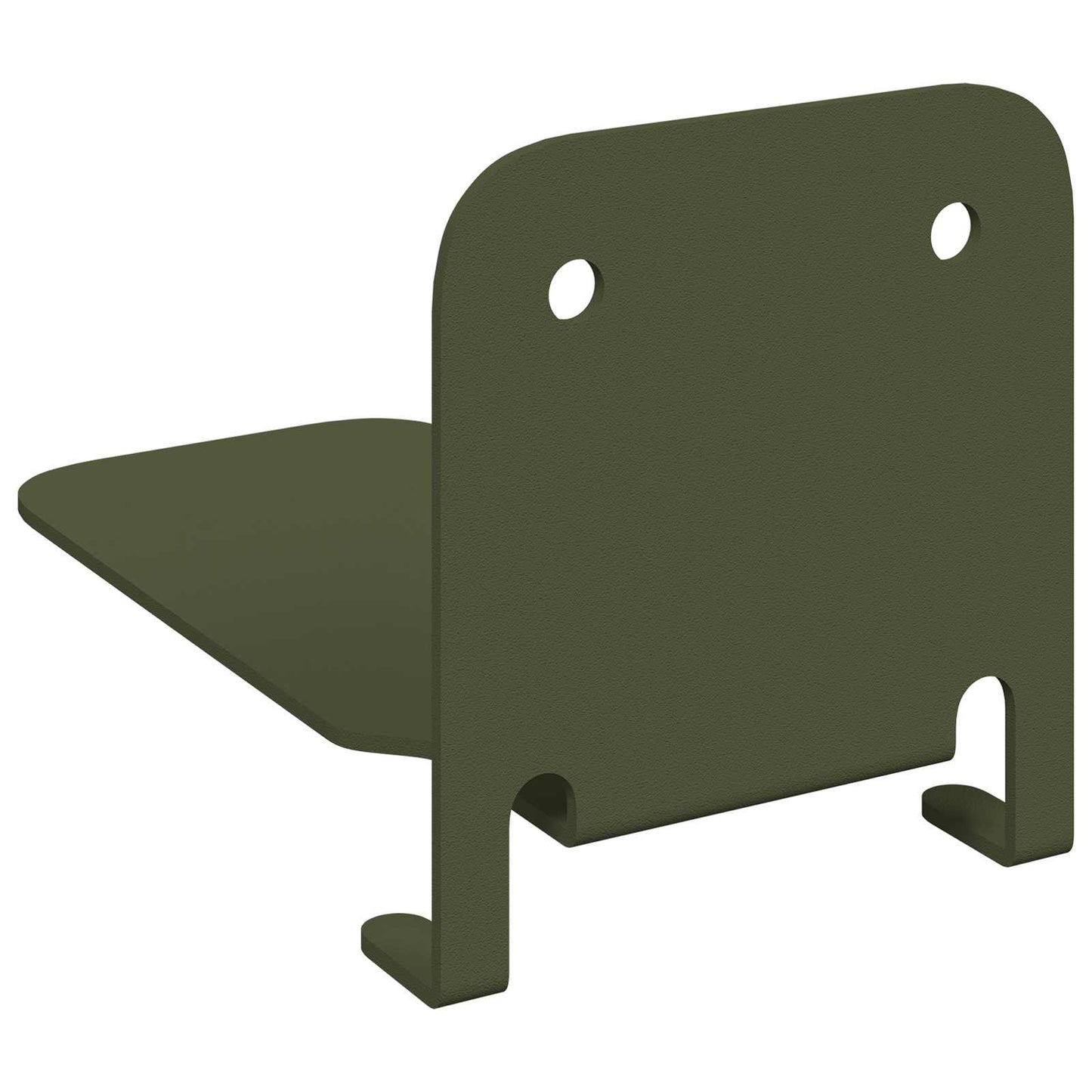 Floating Shelf with Shelf 4 pcs Olive Green 6 x 10.8 x 6.6 cm