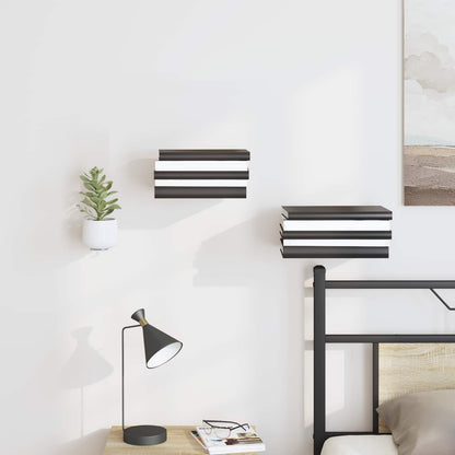 Floating Shelf with Shelf 4 pcs White 6 x 10.8 x 6.6 cm