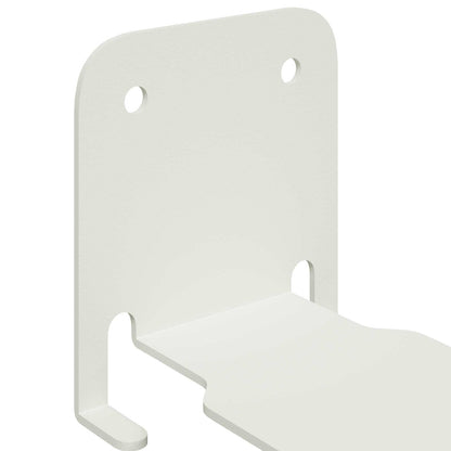 Floating Shelf with Shelf 8 pcs White 6 x 10.8 x 6.6 cm