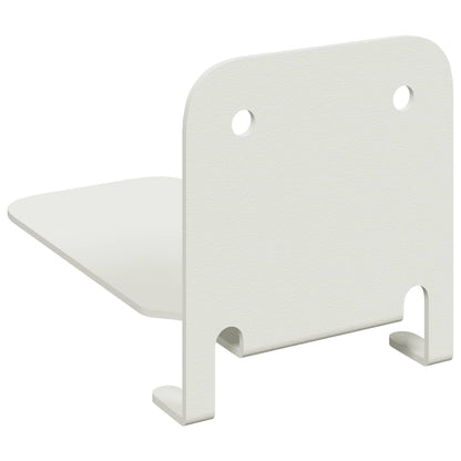 Floating Shelf with Shelf 8 pcs White 6 x 10.8 x 6.6 cm