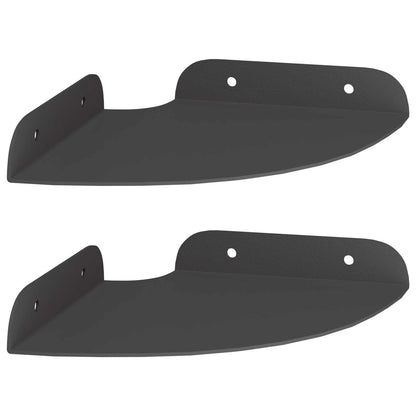 Floating Shelf with Shelf 2 pcs Black 15 x 15 x 2 cm
