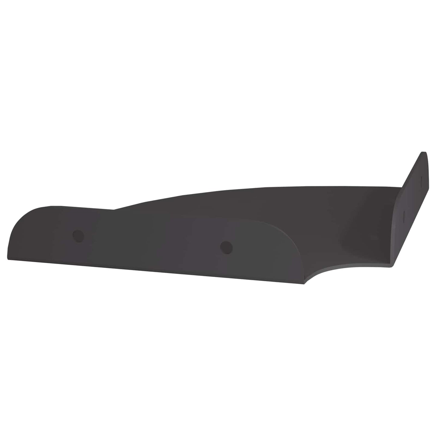 Floating Shelf with Shelf 2 pcs Black 15 x 15 x 2 cm