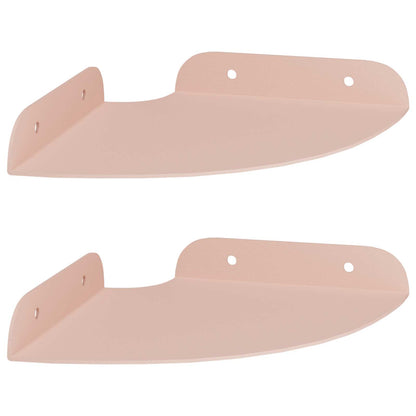 Floating Shelf with Shelf 2 pcs Pink 15 x 15 x 2 cm