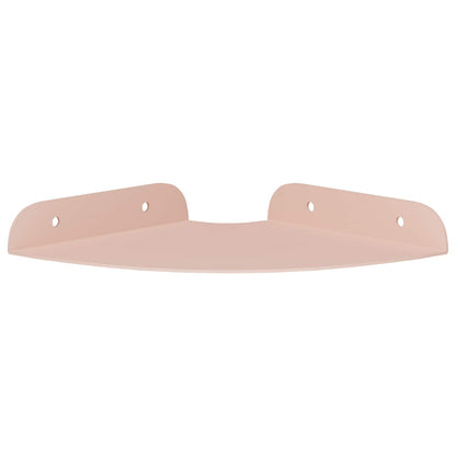 Floating Shelf with Shelf 2 pcs Pink 15 x 15 x 2 cm