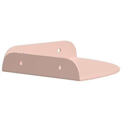 Floating Shelf with Shelf 2 pcs Pink 15 x 15 x 2 cm