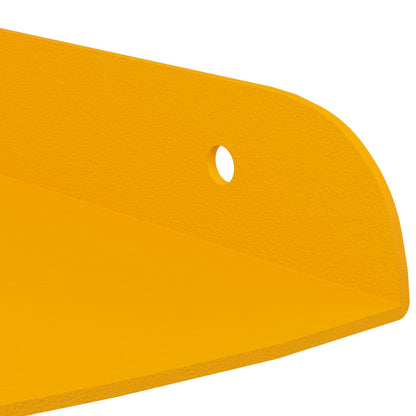 Floating Shelf with Shelf 2 pcs Mustard Yellow 15 x 15 x 2 cm