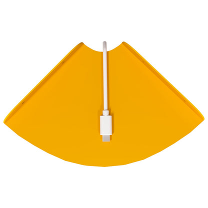 Floating Shelf with Shelf 4 pcs Mustard Yellow 15 x 15 x 2 cm