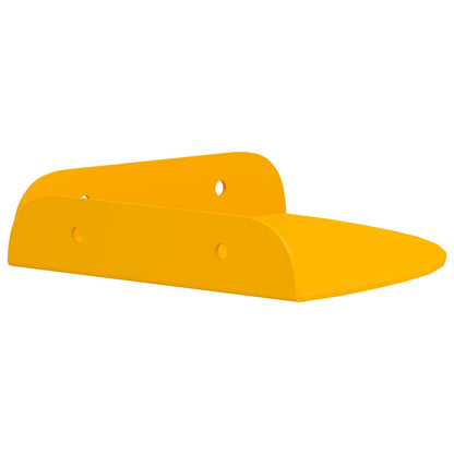 Floating Shelf with Shelf 4 pcs Mustard Yellow 15 x 15 x 2 cm