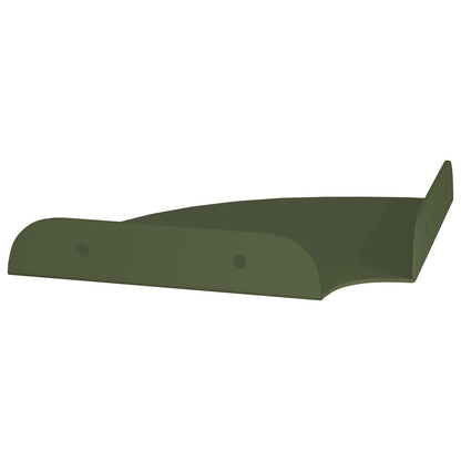 Floating Shelf with Shelf 2 pcs Olive Green 15 x 15 x 2 cm
