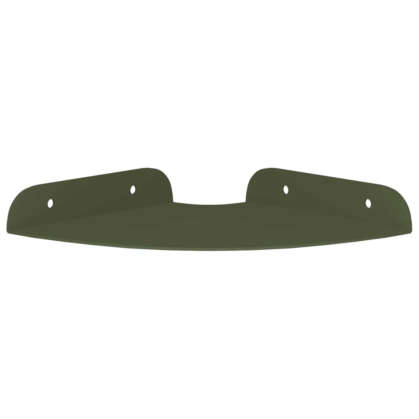 Floating Shelf with Shelf 2 pcs Olive Green 15 x 15 x 2 cm
