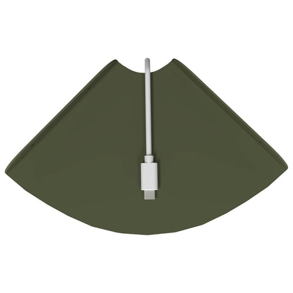Floating Shelf with Shelf 2 pcs Olive Green 15 x 15 x 2 cm