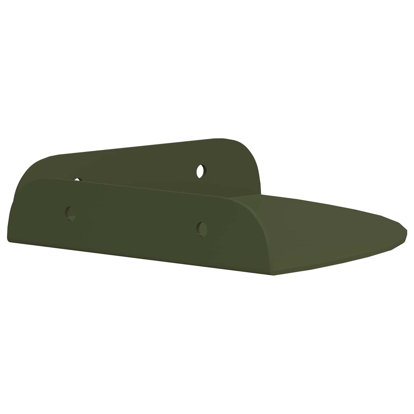 Floating Shelf with Shelf 4 pcs Olive Green 15 x 15 x 2 cm