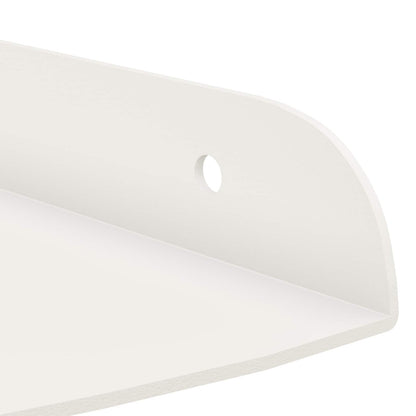 Floating Shelf with Shelf 2 pcs White 15 x 15 x 2 cm