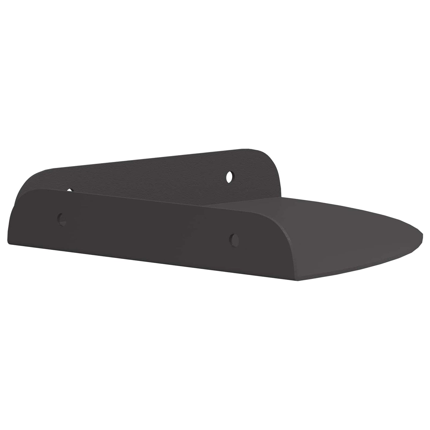 Floating Shelf with Shelf 2 pcs Black 18 x 18 x 2 cm