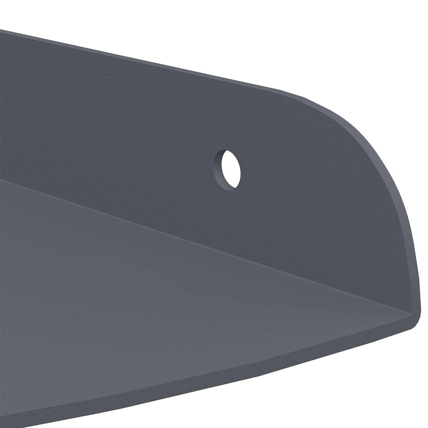Floating Shelf with Shelf 4 pcs Anthracite 18 x 18 x 2 cm